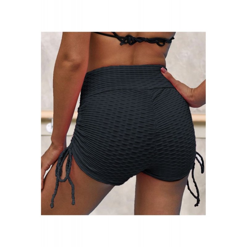 Black Butt Lifting High Waist Yoga Shorts